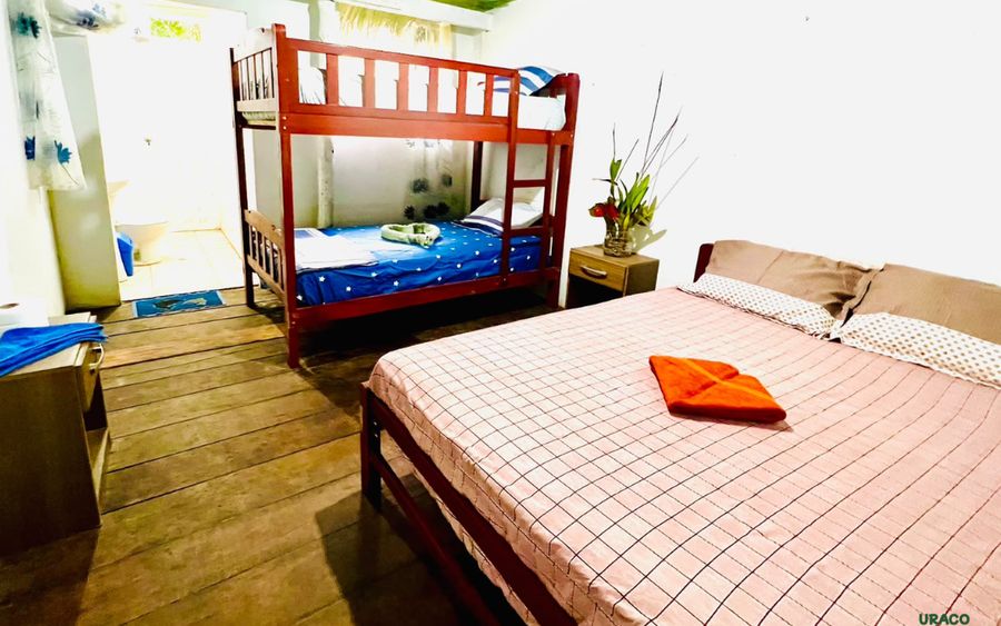 Habitacion doble del albergue amazonico