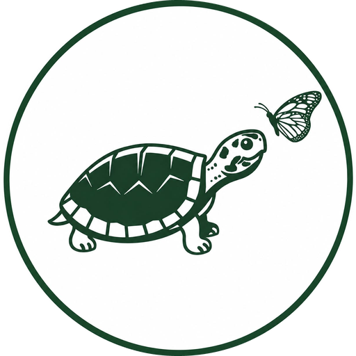 Logo de Uraco Tours: una taricaya y una mariposa